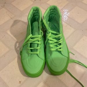 BRAND NEW lime green vans